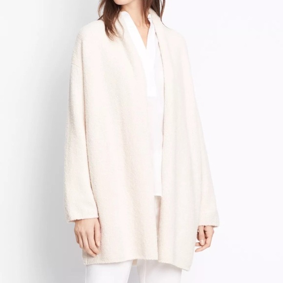 vince textured shawl cardigan